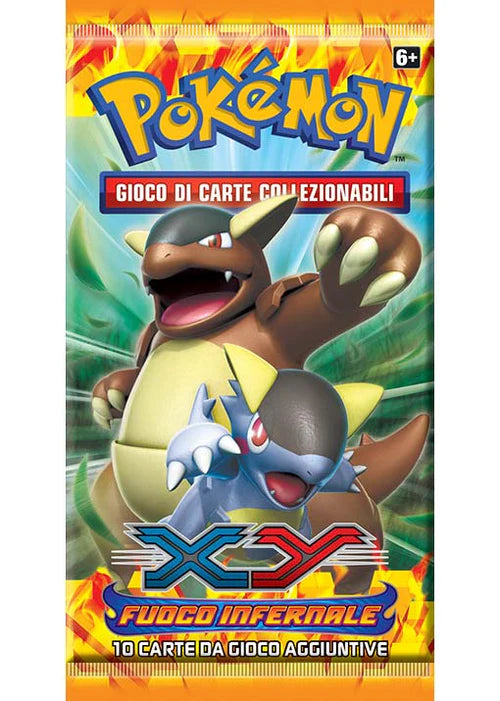 Bustina XY - Fuoco Infernale - Imperfezioni Estetiche - ITA - Artwork Casuale - 10 Carte POKEMON
