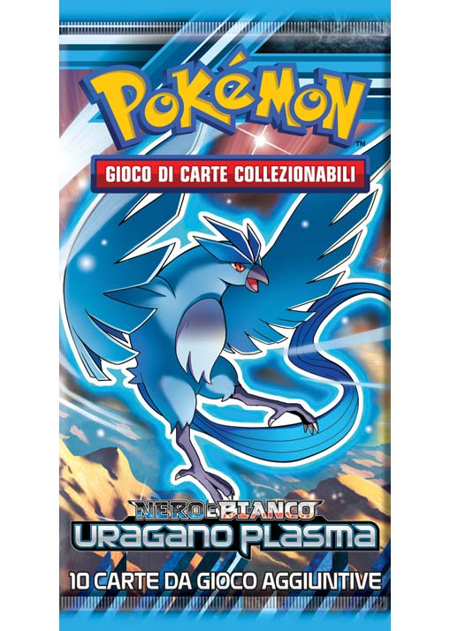 Bustina Nero e Bianco - Uragano Plasma - ITA - Artwork Casuale - 10 Carte POKEMON