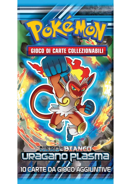 Bustina Nero e Bianco - Uragano Plasma - ITA - Artwork Casuale - 10 Carte POKEMON