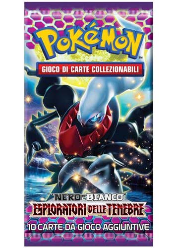 Bustina Nero e Bianco - Esploratori delle Tenebre - ITA - Artwork Casuale - 10 Carte POKEMON