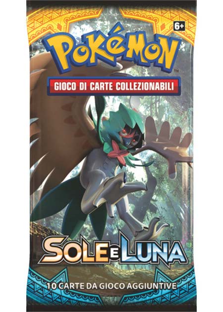 Bustina Sole e Luna - ITA - Artwork Casuale - 10 Carte POKEMON