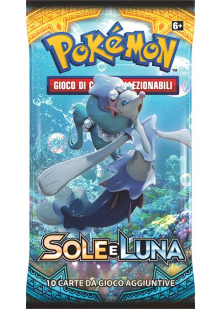 Bustina Sole e Luna - Imperfezioni Estetiche - ITA - Artwork Casuale - 10 Carte POKEMON