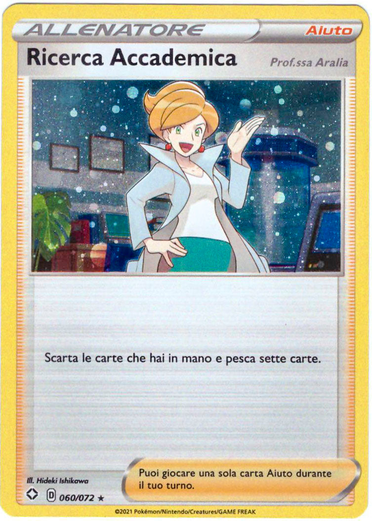 Ricerca Accademica Prof.ssa Aralia 060/072 Holo Promo Collezione Torneo Premium Prof.ssa Aralia - ITA - Near Mint - Spada e Scudo - Destino Splendente - Carta Pokemon