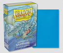 60 Bustine protettive Sapphire Matte Sleeves DRAGON SHIELD Japanese Size 62 x 89 mm Blu