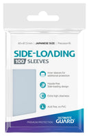 100 Bustine protettive SideLoad Sleeves ULTIMATE GUARD Japanese Perfect Size Precision Fit 60 x 87,5 mm Trasparenti