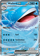 Wailord ex PBL 016/084 Rara Doppia - ITA - Near Mint - Megaevoluzione - Buio Pesto - Carta Pokemon