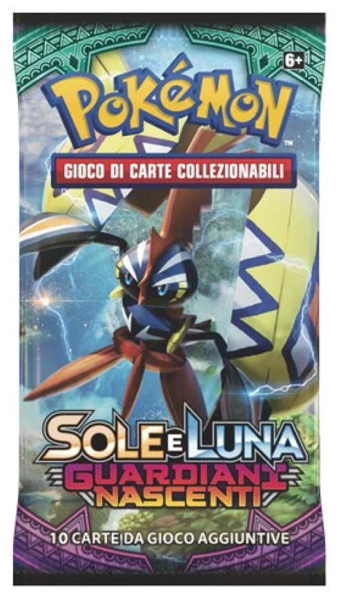 Bustina Sole e Luna - Guardiani Nascenti - ITA - Artwork Casuale - 10 Carte POKEMON