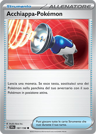 Acchiappa-Pokémon 187/198 - ITA - Near Mint - Scarlatto e Violetto - Carta Pokemon