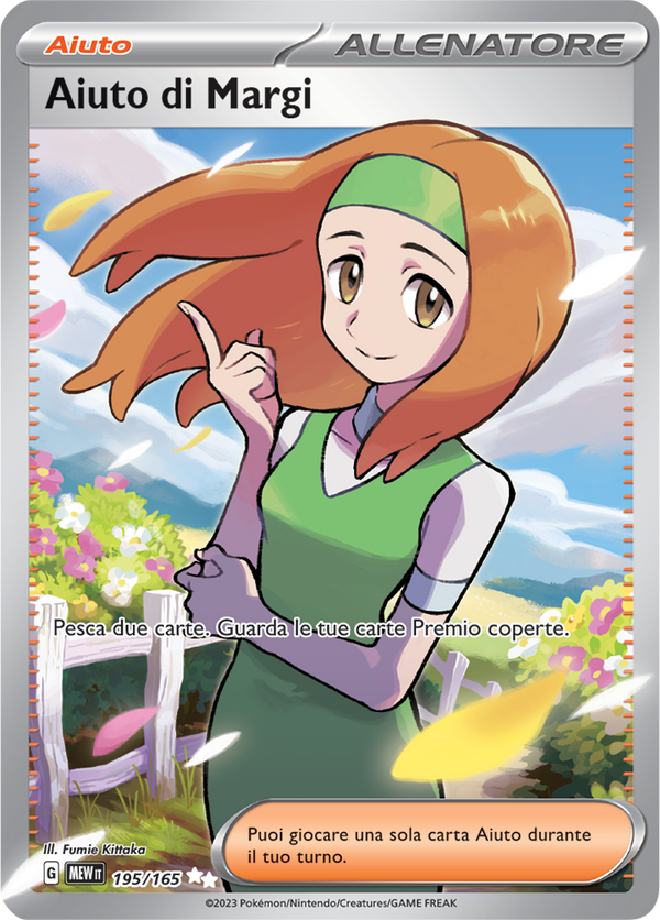 Aiuto di Margi 195/165 Full Art - ITA - Near Mint - Scarlatto e Violetto - 151 - Carta Pokemon