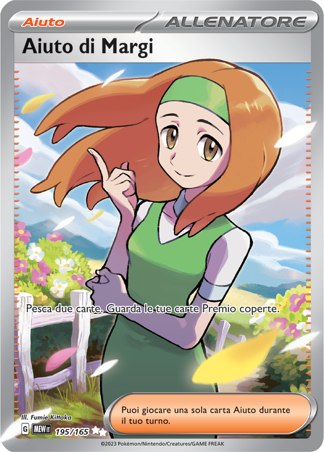 Aiuto di Margi 195/165 Full Art - ITA - Near Mint - Scarlatto e Violetto - 151 - Carta Pokemon