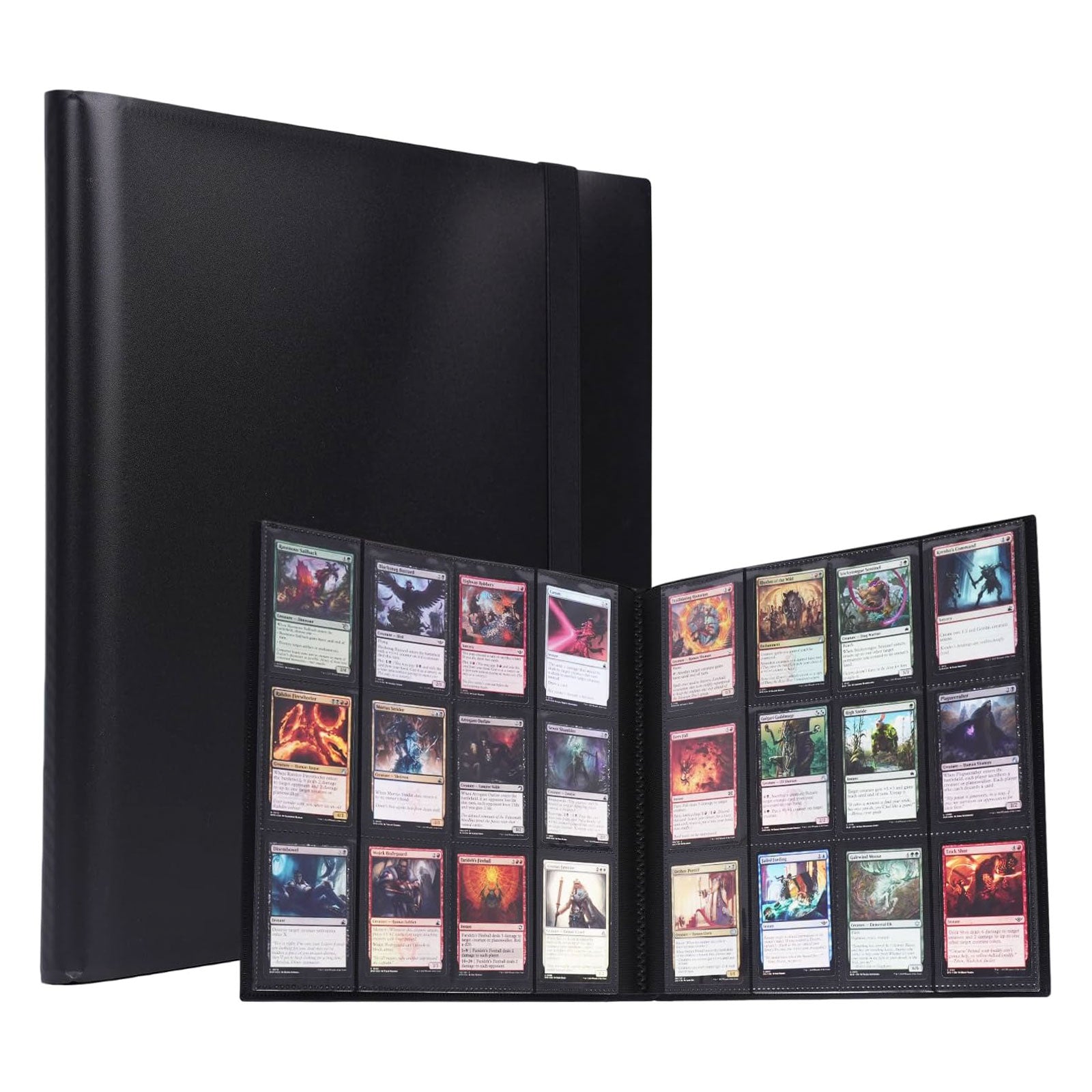 ERNAN Album Porta Carte Da Collezione - Raccoglitore Con 50 Pagine (400 Tasche) - Impermeabile, Trasparente, Ideale Per Carte MTG, Calcio, Baseball