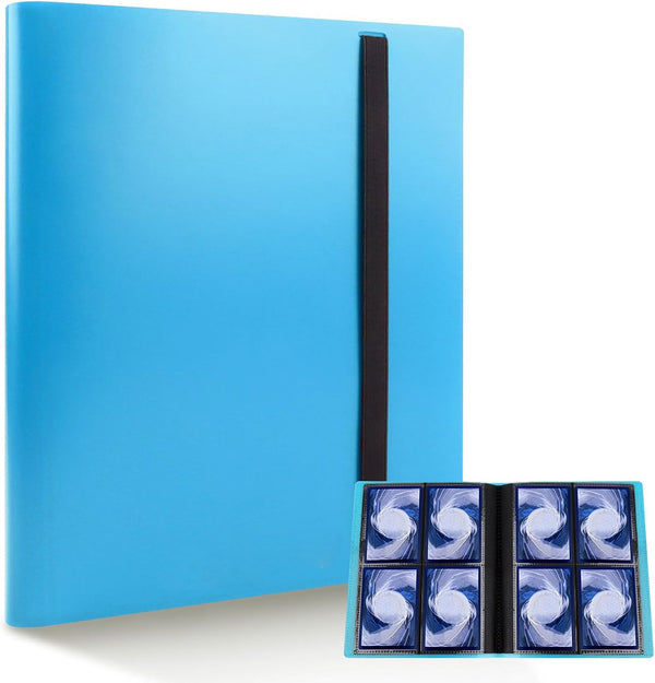 Album Raccoglitore 4 tasche 160 carte Side Load - AZZURRO