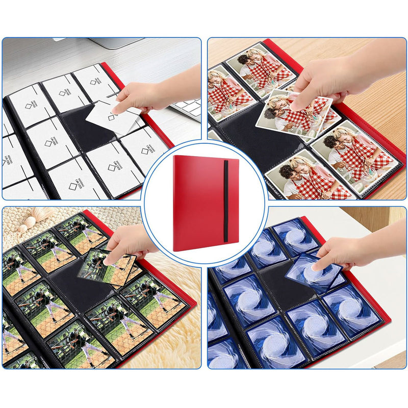Album Raccoglitore 9 tasche 360 carte Side Load - ROSSO