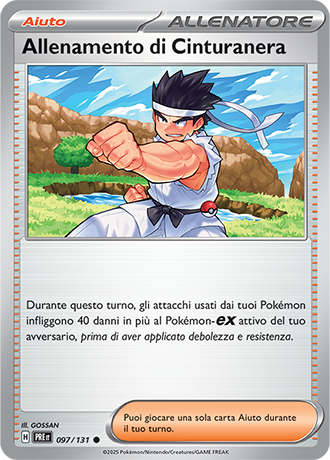 Allenamento di Cinturanera 097/131 Reverse Holo - ITA - Near Mint - Scarlatto e Violetto - Evoluzioni Prismatiche - Carta Pokemon