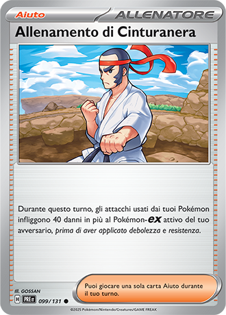 Allenamento di Cinturanera 099/131 - ITA - Near Mint - Scarlatto e Violetto - Evoluzioni Prismatiche - Carta Pokemon