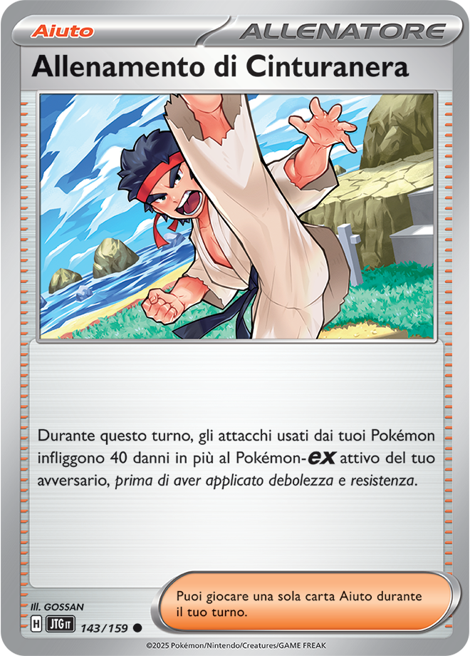 Allenamento di Cinturanera 143/159 - ITA - Near Mint - Scarlatto e Violetto - Avventure Insieme - Carta Pokemon