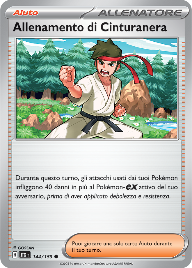 Allenamento di Cinturanera 144/159 - ITA - Near Mint - Scarlatto e Violetto - Avventure Insieme - Carta Pokemon