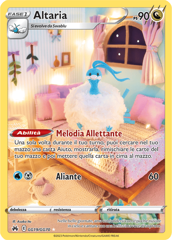 Altaria GG19/GG70 Galleria di Galar - ITA - Near Mint - Spada e Scudo - Zenit Regale - Carta Pokemon