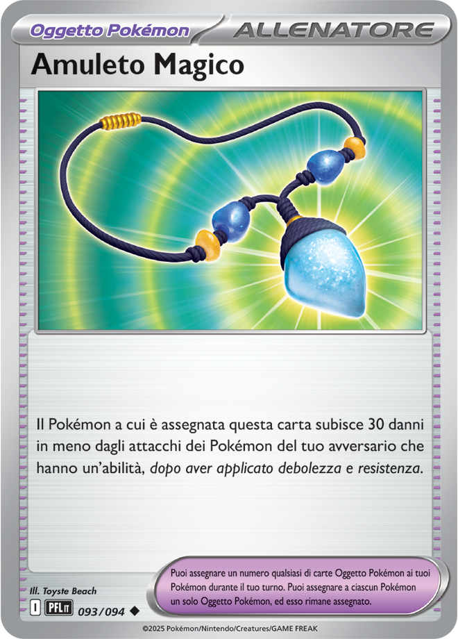 Amuleto Magico PFL 093/094 - ITA - Near Mint - Megaevoluzione - Fiamme Spettrali - Carta Pokemon