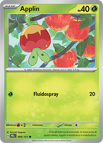 Applin 009/131 - ITA - Near Mint - Scarlatto e Violetto - Evoluzioni Prismatiche - Carta Pokemon