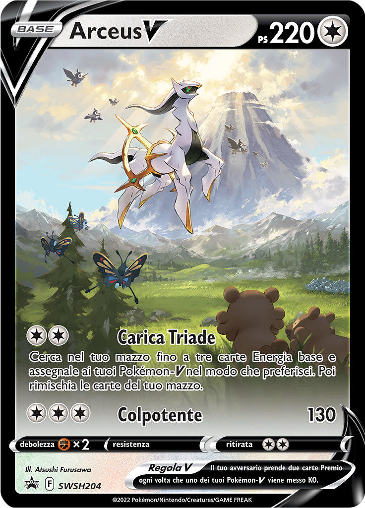 Arceus-V SWSH204 - ITA - Near Mint - Promo Spada e Scudo - Carta Pokemon