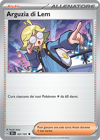 Arguzia di Lem 167/191 Reverse Holo - ITA - Near Mint - Scarlatto e Violetto - Scintille Folgoranti - Carta Pokemon