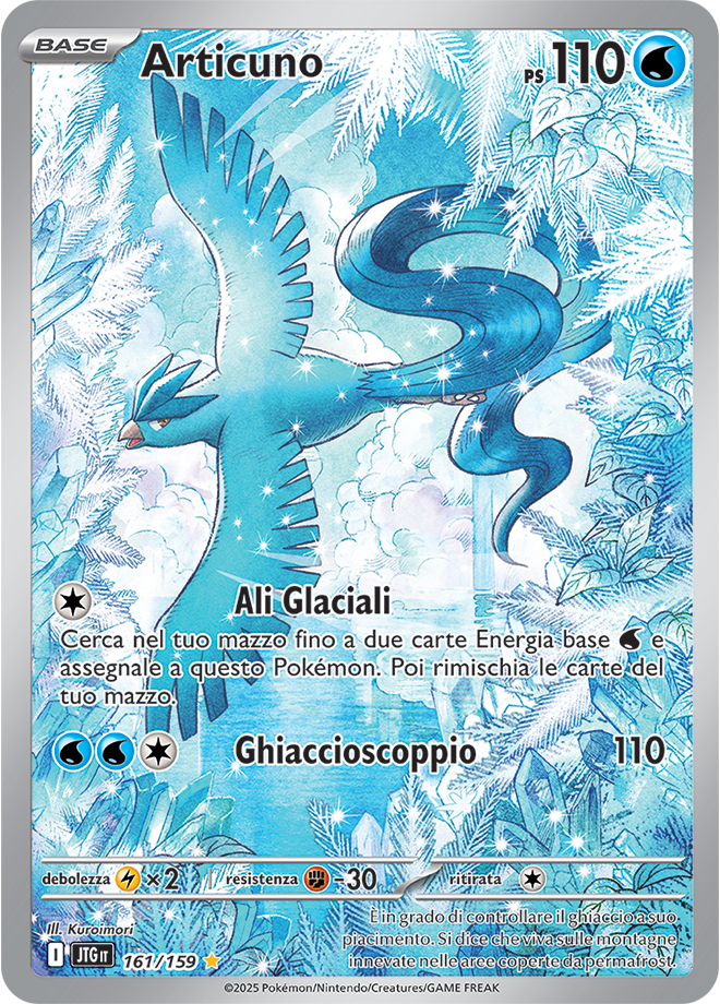 Articuno JTG 161/159 - ITA - Near Mint - Scarlatto e Violetto - Avventure Insieme - Carta Pokemon