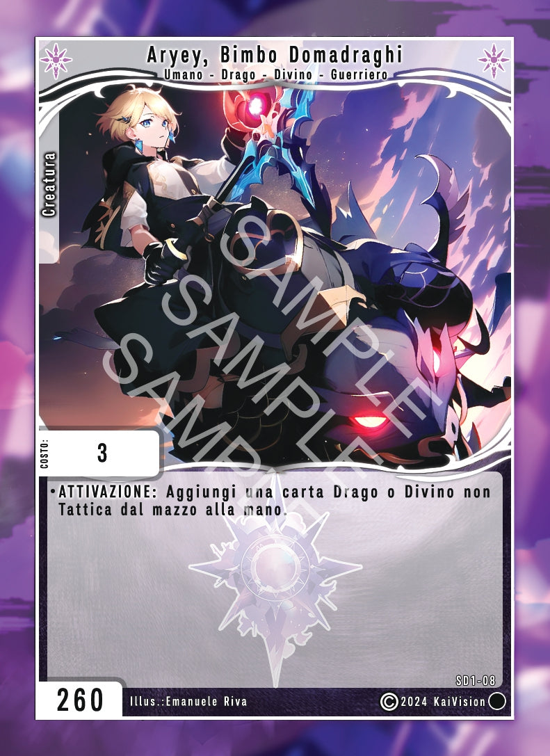 Aryey, Bimbo Domadraghi SD1 - 08 Comune - 1a Edizione - ITA - Near Mint - Structure Deck 1 - Carta Creatures of Exo