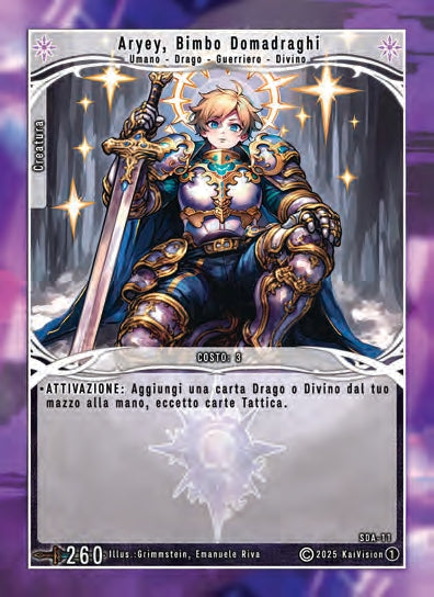 Aryey, Bimbo Domadraghi SDA - 11   - 1a Edizione - ITA - Near Mint - Structure Deck Anniversary - Carta Creatures of Exo