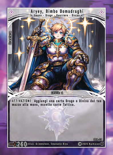 Aryey, Bimbo Domadraghi SDA - 12   - 1a Edizione - ITA - Near Mint - Structure Deck Anniversary - Carta Creatures of Exo