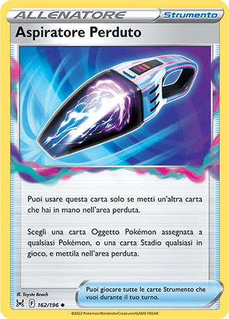 Aspiratore Perduto 162/196 Reverse Holo - ITA - Near Mint - Spada e Scudo - Origine Perduta - Carta Pokemon