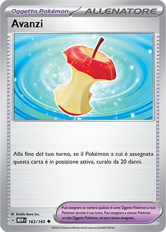 Avanzi 163/165 - ITA - Near Mint - Scarlatto e Violetto - 151 - Carta Pokemon