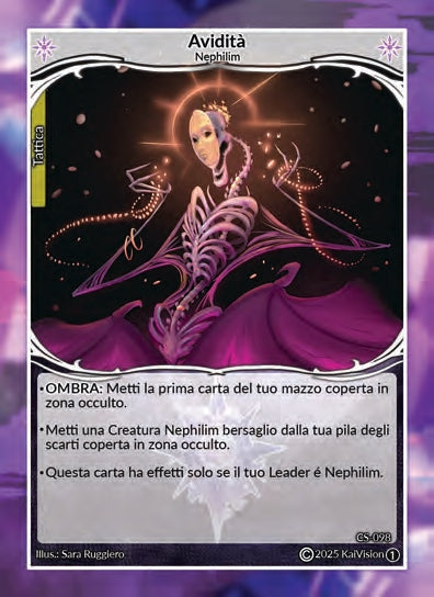 Avidità CS - 098   - 1a Edizione - ITA - Near Mint - Custodi della Storia - Carta Creatures of Exo