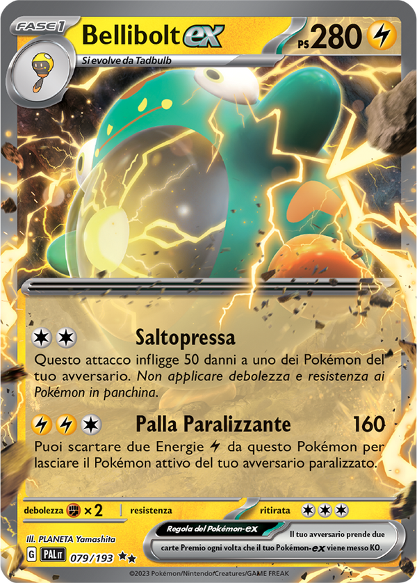 Bellibolt ex 079/193 - ITA - Near Mint - Scarlatto e Violetto - Evoluzioni a Paldea - Carta Pokemon