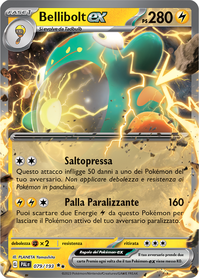 Bellibolt ex 079/193 - ITA - Mint - Scarlatto e Violetto - Evoluzioni a Paldea - Carta Pokemon