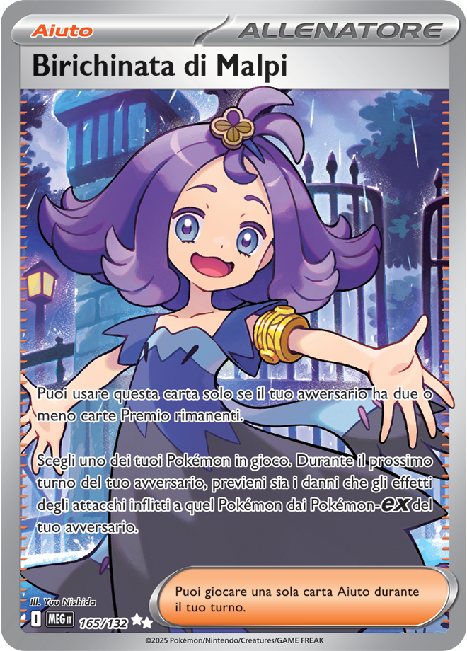 Birichinata di Malpi MEG 165/132 - ITA - Near Mint - Megaevoluzione - Carta Pokemon