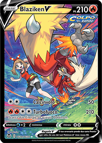 Blaziken-V TG14/TG30 Trainer Gallery - ITA - Near Mint - Spada e Scudo - Tempesta Argentata - Carta Pokemon