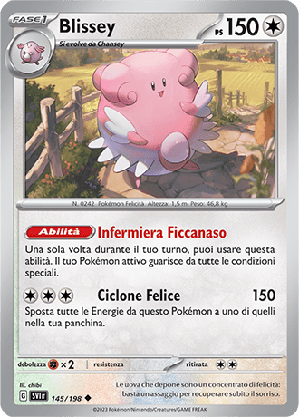 Blissey 145/198 Reverse Holo - ITA - Near Mint - Scarlatto e Violetto - Carta Pokemon