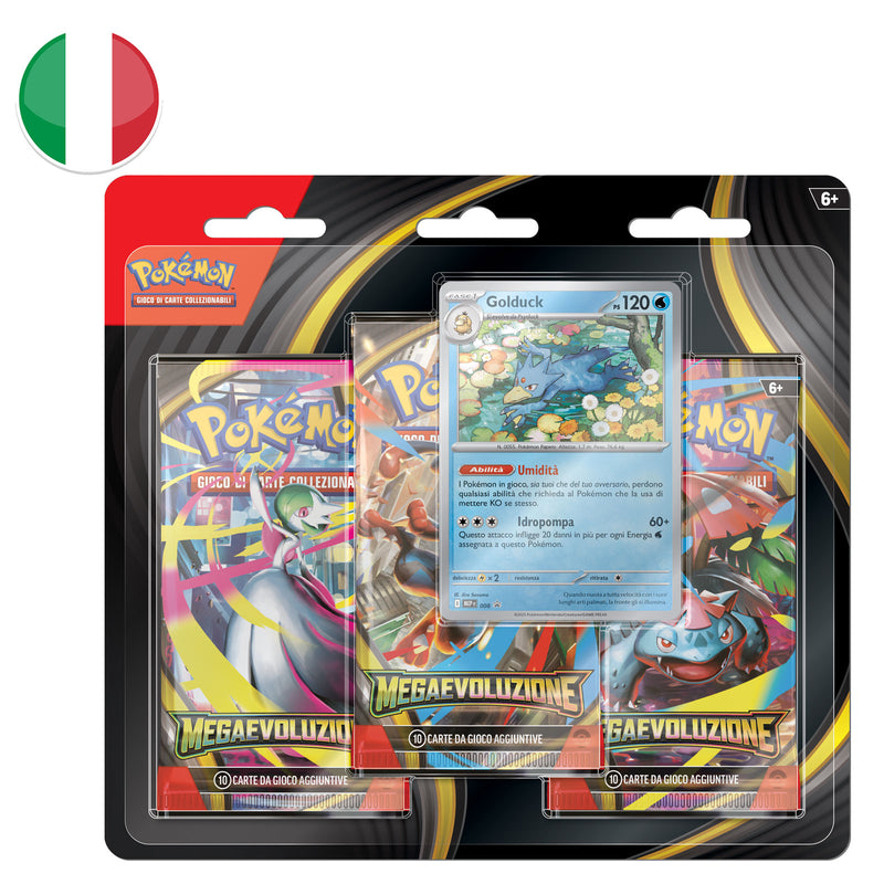 Blister da 3 Bustine Golduck - Megaevoluzione - ITA