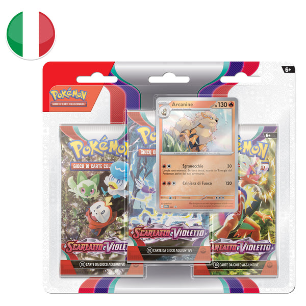 Blister da 3 bustine Scarlatto e Violetto - Arcanine - ITA