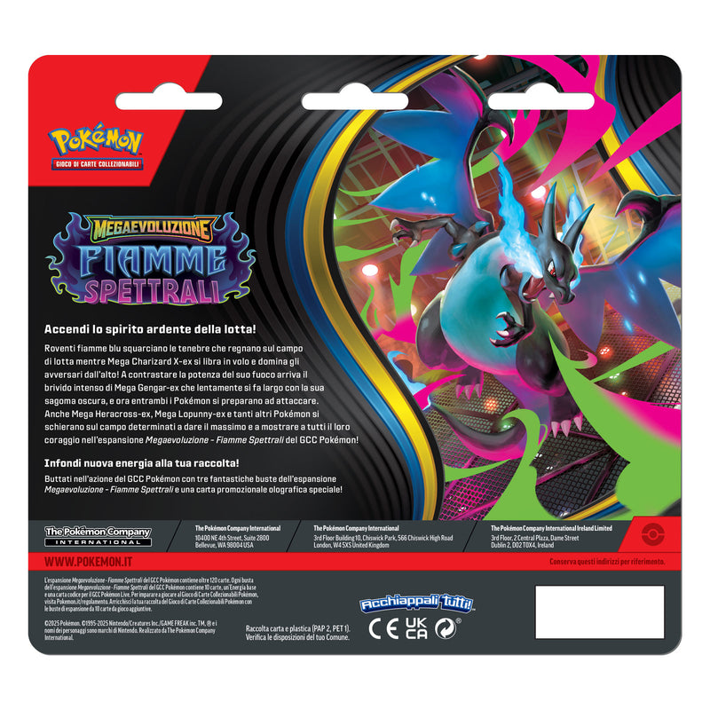 (MAX 1 pz) Blister da 3 Bustine Sneasel - Megaevoluzione - Fiamme Spettrali - ITA