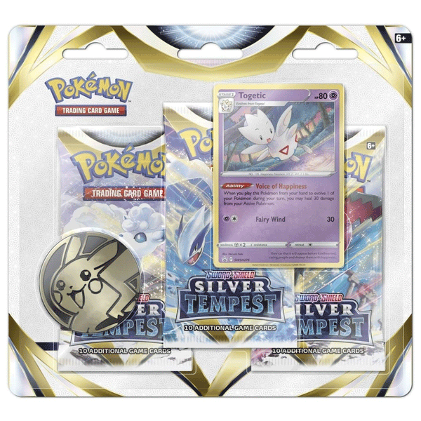 Blister da 3 bustine Sword and Shield - Silver Tempest - Togetic - ENG