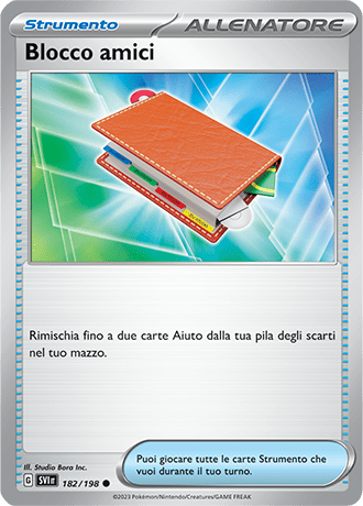 Blocco amici 182/198 Reverse Holo - ITA - Near Mint - Scarlatto e Violetto - Carta Pokemon