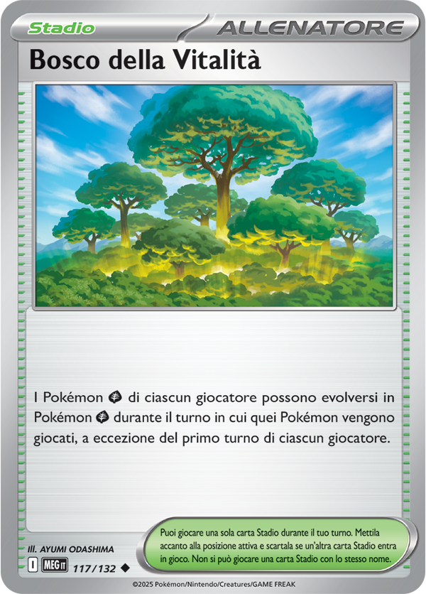 Bosco della Vitalità MEG 117/132 - ITA - Near Mint - Megaevoluzione - Carta Pokemon