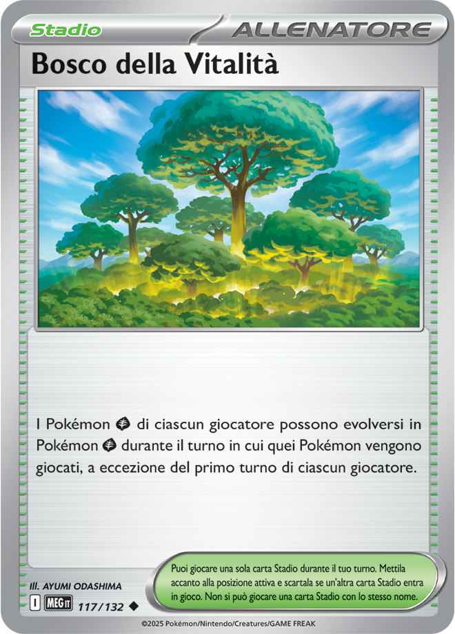 Bosco della Vitalità MEG 117/132 - ITA - Near Mint - Megaevoluzione - Carta Pokemon