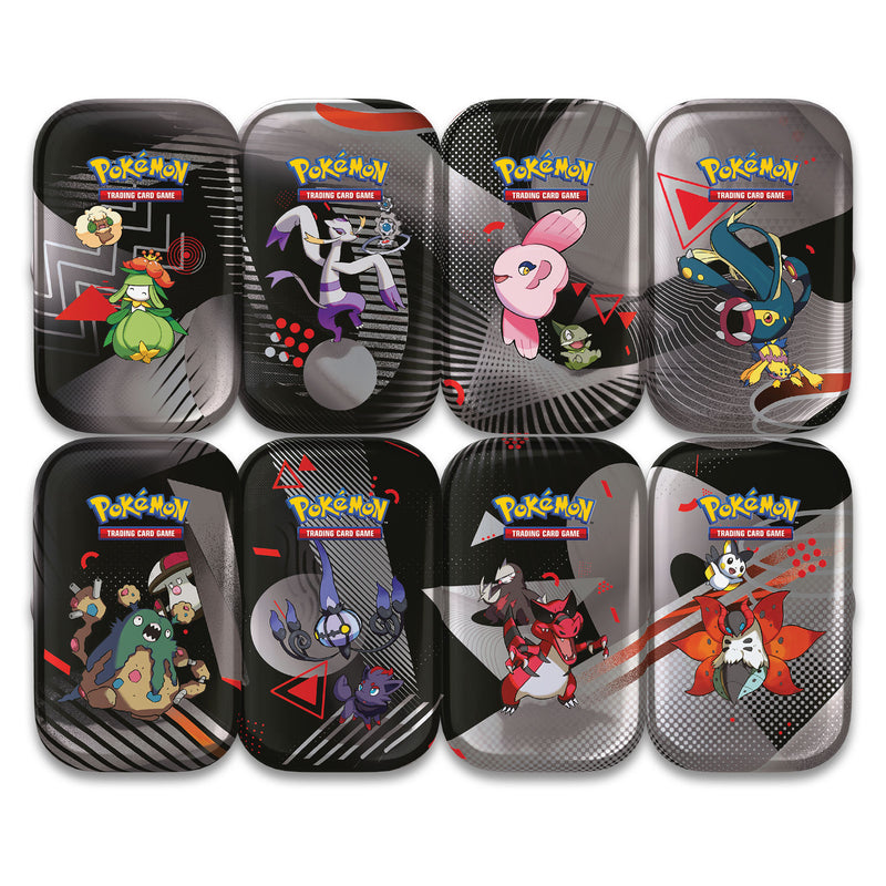Box 8 Mini Tin da Collezione Unima - Scarlatto e Violetto - Fuoco Bianco - Scarlatto e Violetto - Luce Nera - ITA