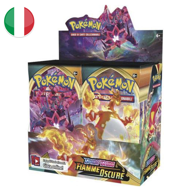 (MAX 1 pz) Box Display 36 Bustine Spada e Scudo - Fiamme Oscure - ITA