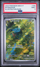 Bulbasaur 166/165 Illustrazione Rara - ITA - Mint - Gradata PSA 9 - Scarlatto e Violetto - 151 - Carta Pokemon