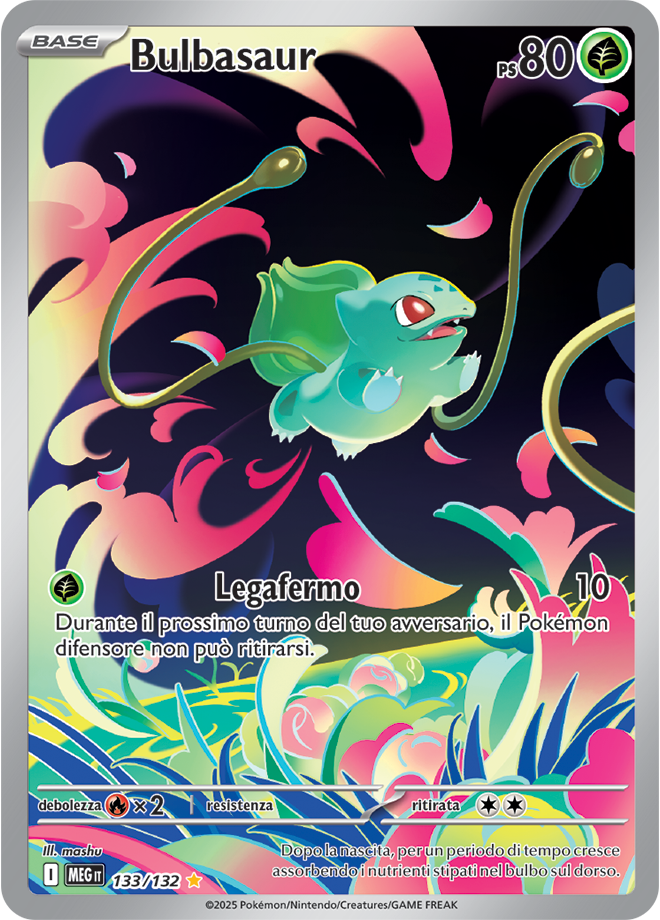 Bulbasaur MEG 133/132 - ITA - Near Mint - Megaevoluzione - Carta Pokemon