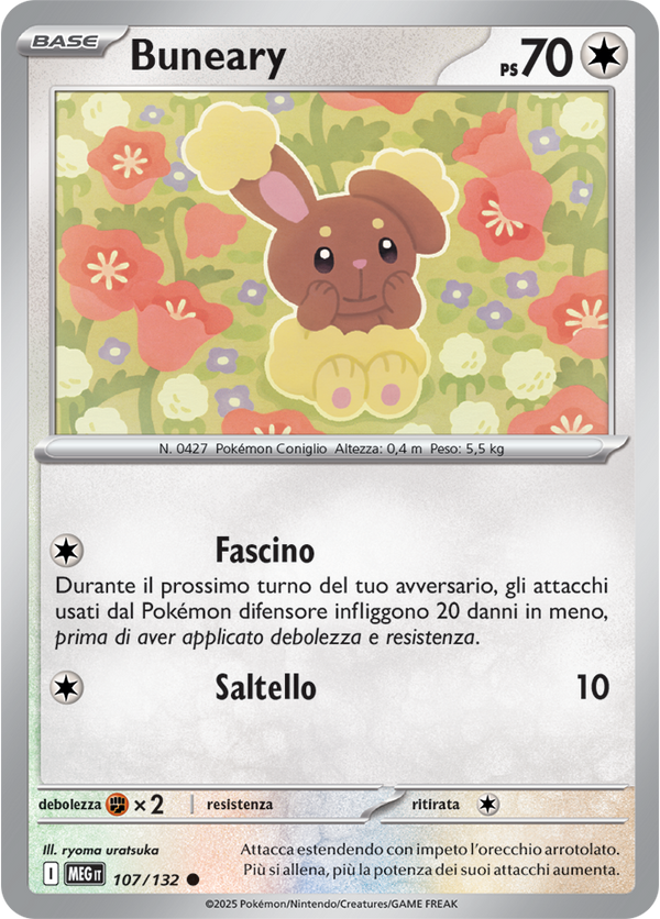 Buneary MEG 107/132 - ITA - Near Mint - Megaevoluzione - Carta Pokemon